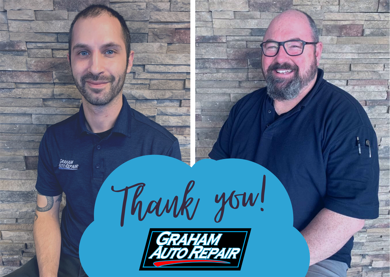 Thank you from the Service Team at Graham Auto Repair